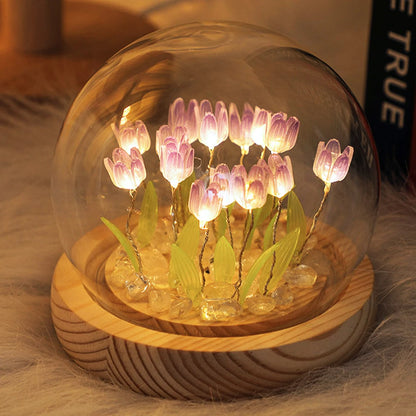Iluniia – Lámpara de Tulipanes LED Decorativa para Noche