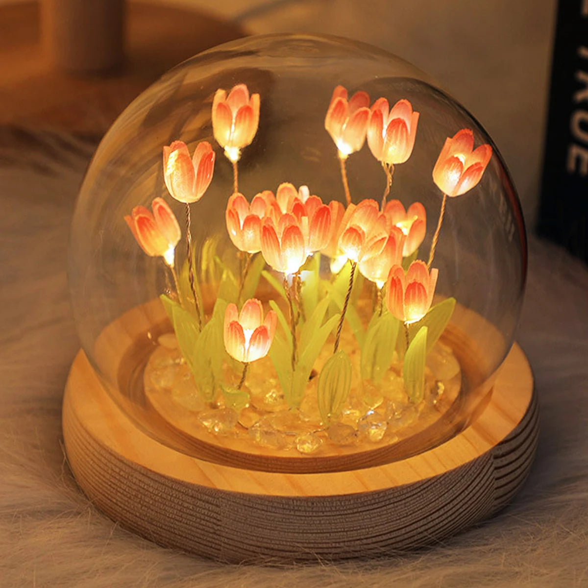 Iluniia – Lámpara de Tulipanes LED Decorativa para Noche